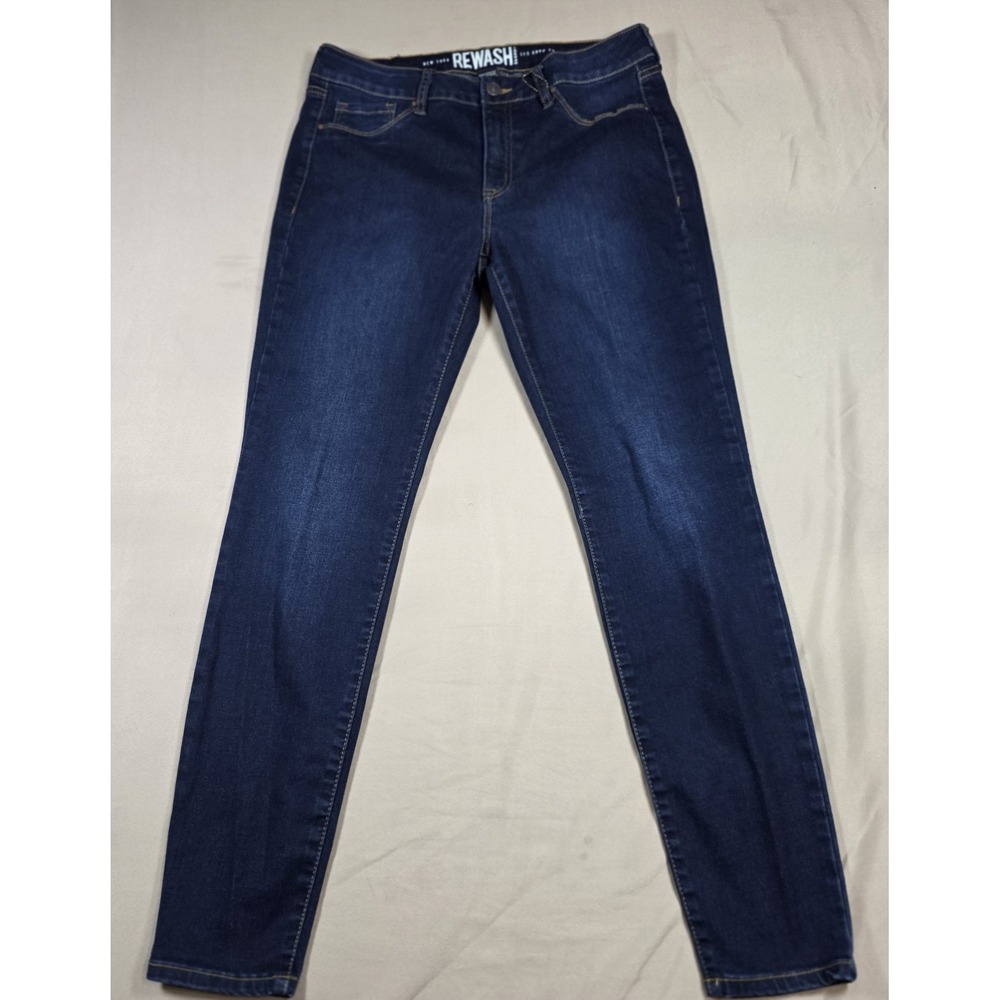 Rewash Jeans Womens Size‎ 13 31 Skinny Jeans Dark Indigo Blue Wash Stretch Denim